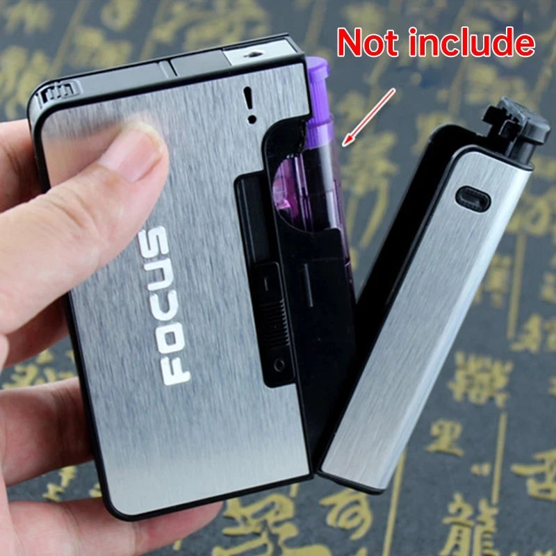 Portable Automatic Cigarette Metal Case