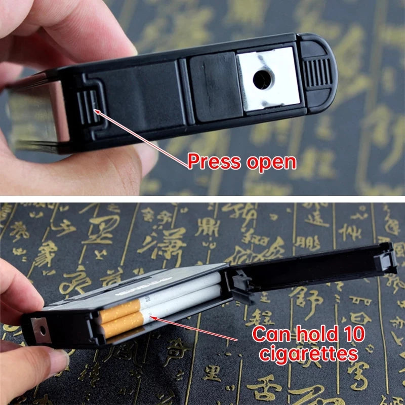 Portable Automatic Cigarette Metal Case