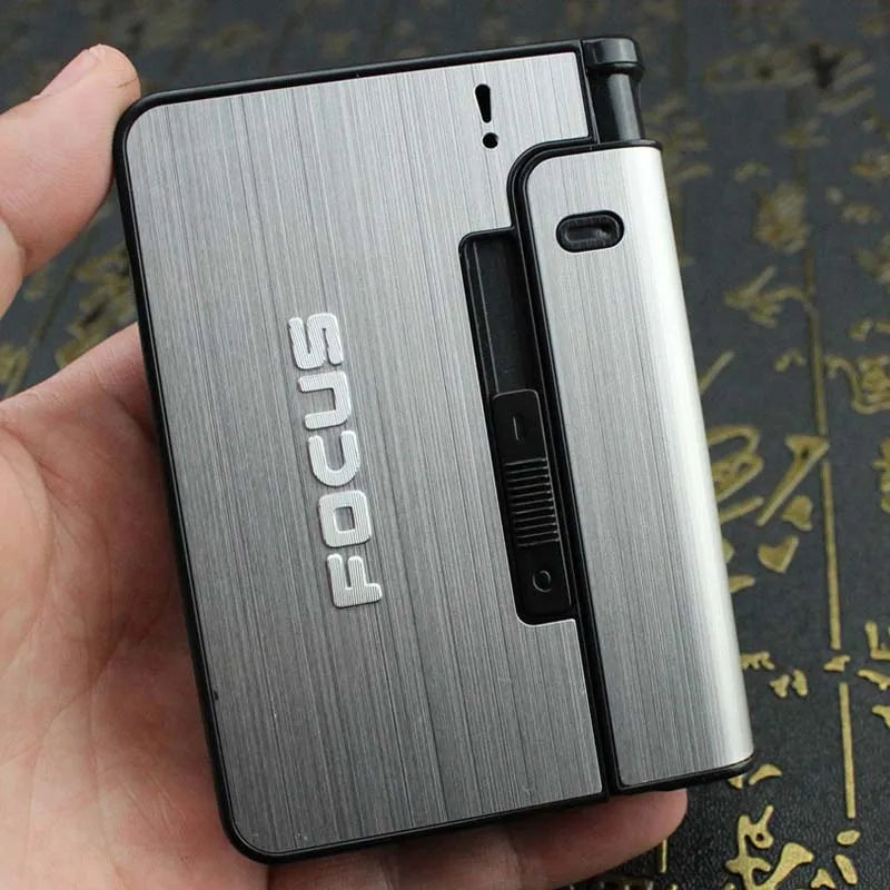 Portable Automatic Cigarette Metal Case