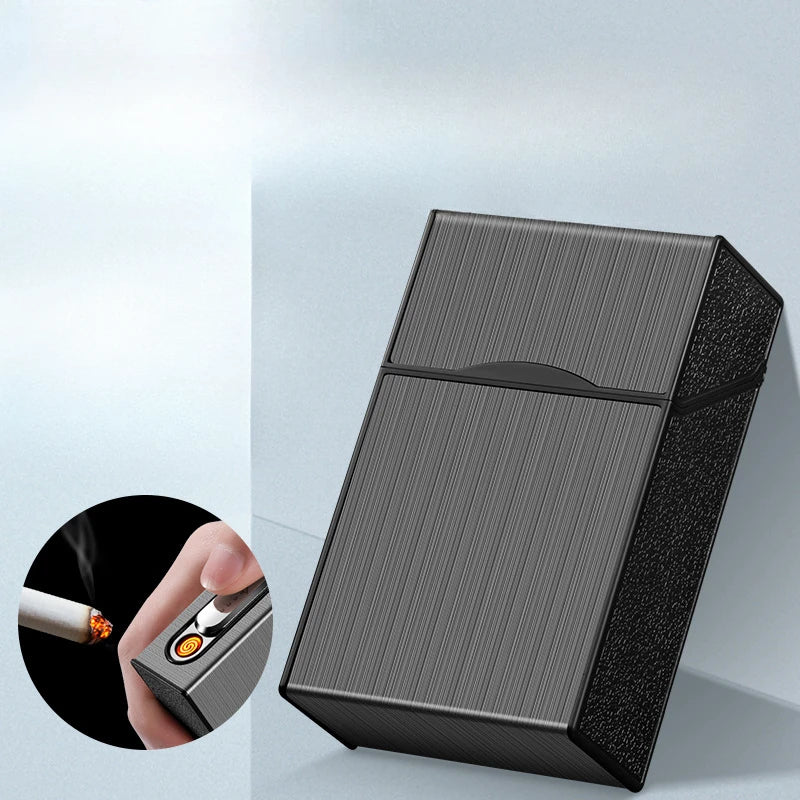 Cigarette case & Wind Proof Lighter