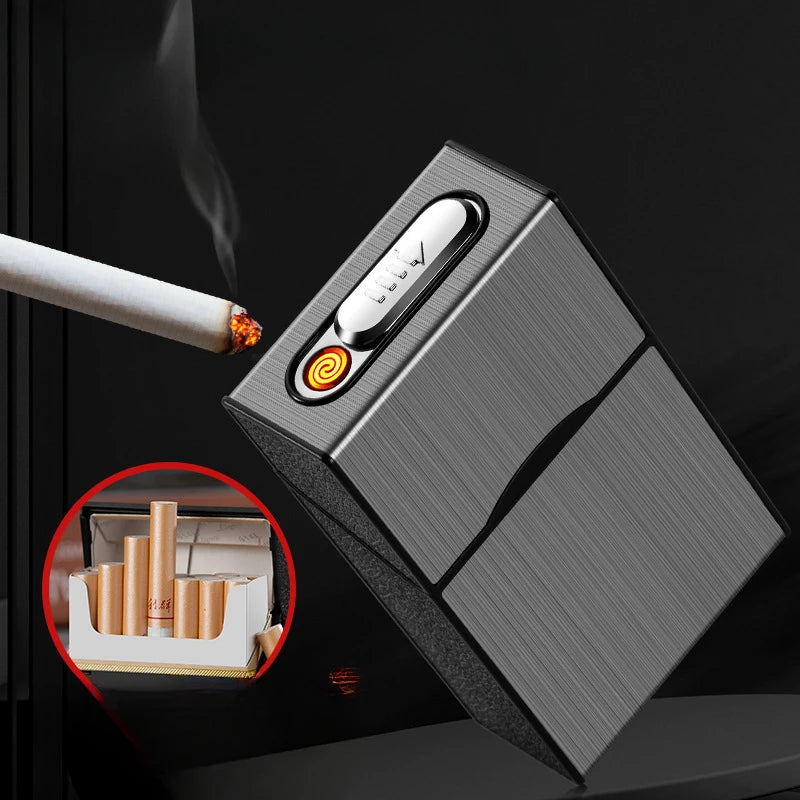 Cigarette case & Wind Proof Lighter